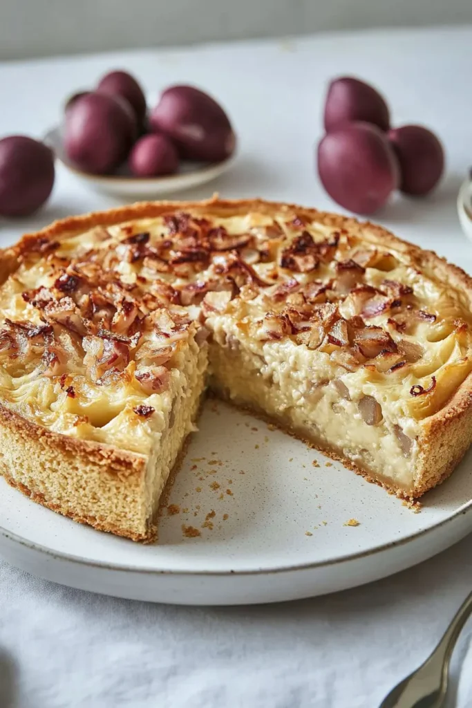 Zwiebelkuchen – Herzhafter Genuss mit Speck & Schmand 3 Perfekter Hefeteigboden – luftig und aromatisch