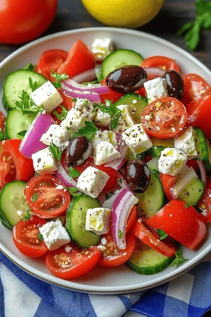 Griechischer Bauernsalat – Frischer, mediterraner Genuss! 3 Griechischer Bauernsalat