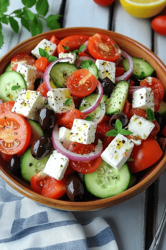 Griechischer Bauernsalat – Frischer, mediterraner Genuss! 2 Griechischer Bauernsalat