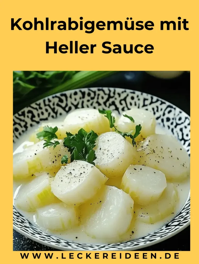 Kohlrabigemüse mit Heller Sauce – Einfach, Cremig & Köstlich 3 Kohlrabigemüse mit Heller Sauce