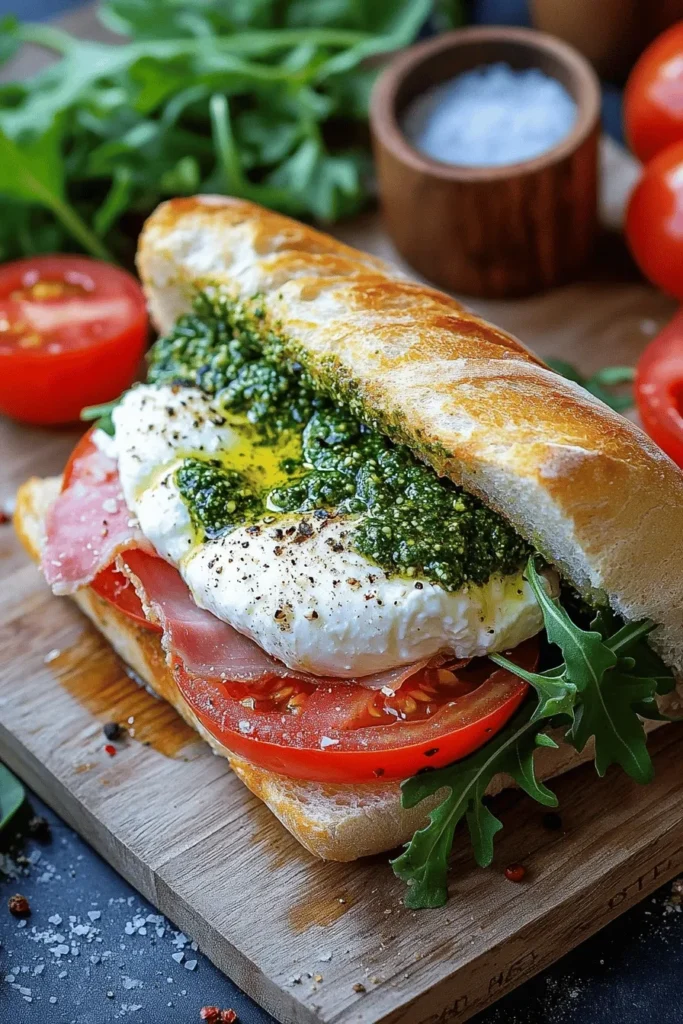Burrata-Sandwich mit Tomaten – Schnell, Cremig und in 10 Minuten fertig 2 BURRATA-SANDWICH IN 10 MINUTEN