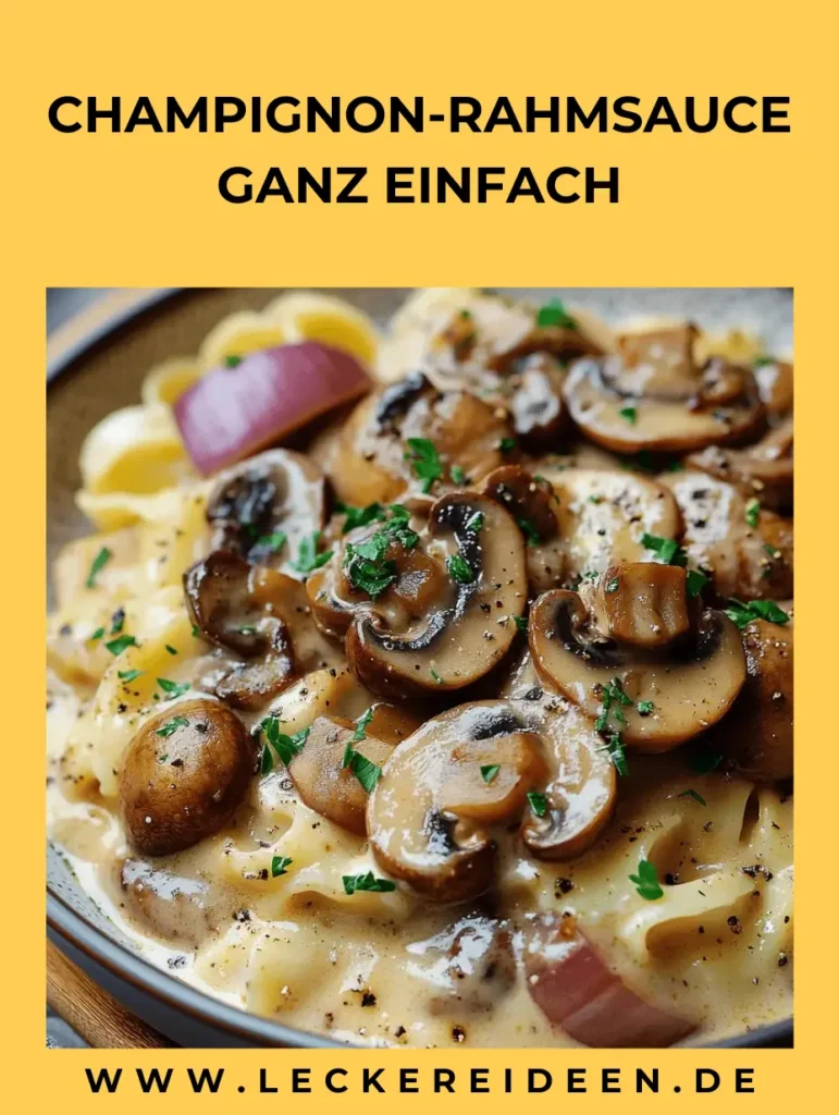 CHAMPIGNON-RAHMSAUCE GANZ EINFACH 4 Champignon Rahmsauce