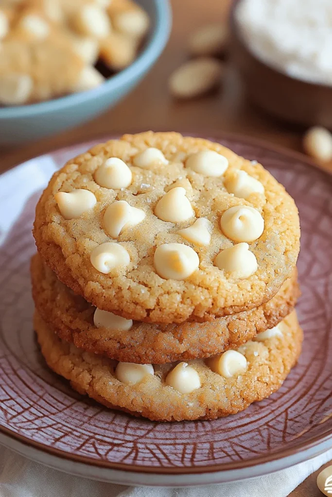 Macadamia Cookies mit weißer Schokolade – Chewy 3 Chewy Macadamia Cookies mit weißer Schokolade