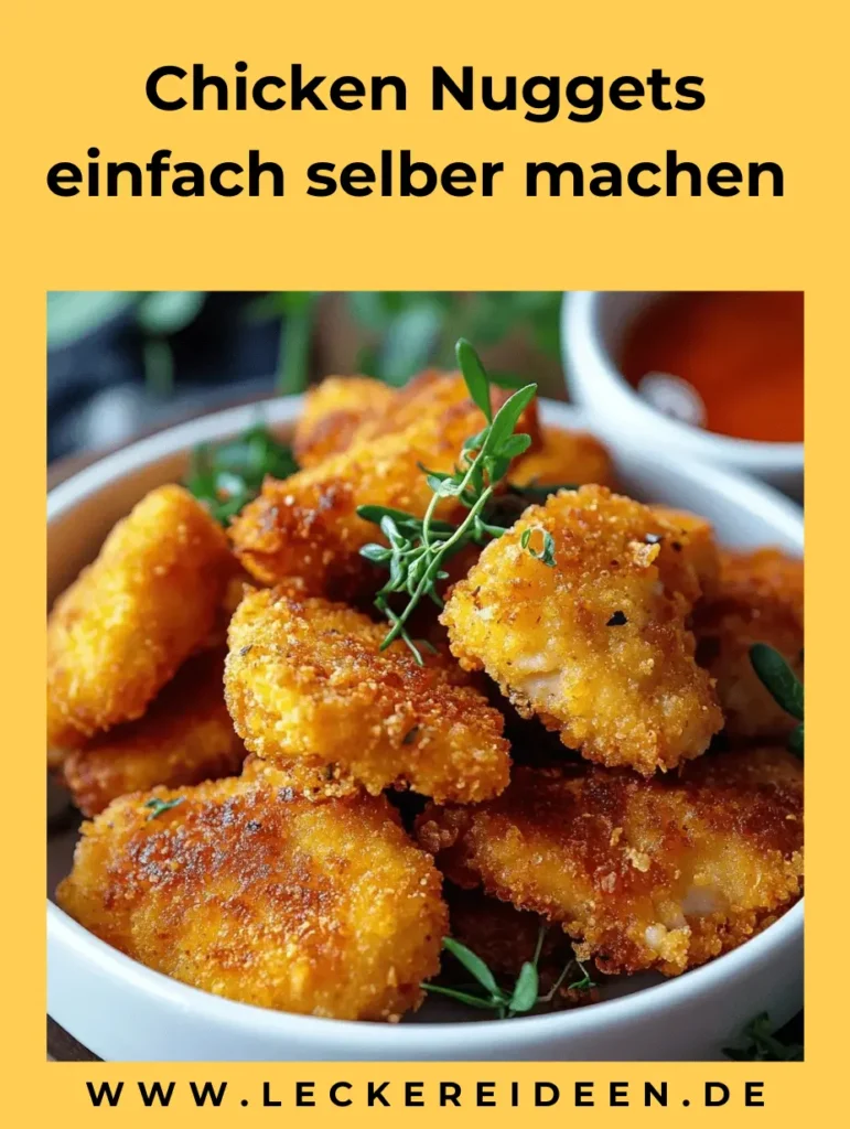 Chicken Nuggets einfach selber machen – knusprig 4 Chicken Nuggets