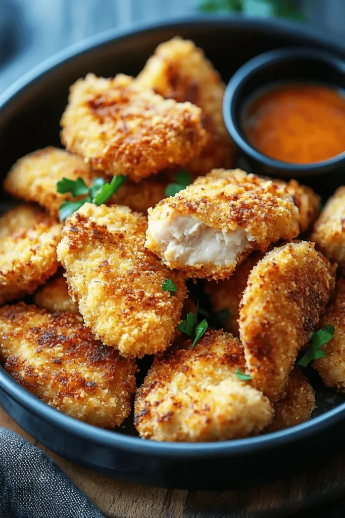Chicken Nuggets aus der Heißluftfritteuse – knusprig 1 Chicken Nuggets aus der Heißluftfritteuse