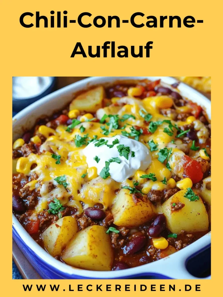 Chili-Con-Carne-Auflauf – Herzhaft, käsig & perfekt für die ganze Familie 4 Chili-Con-Carne-Auflauf