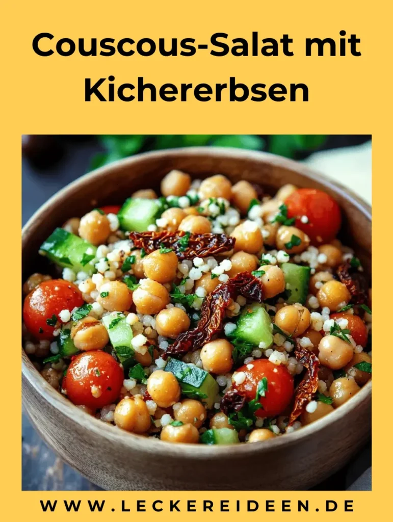 Couscous-Salat mit Kichererbsen – schnell, gesund 4 Couscous-Salat