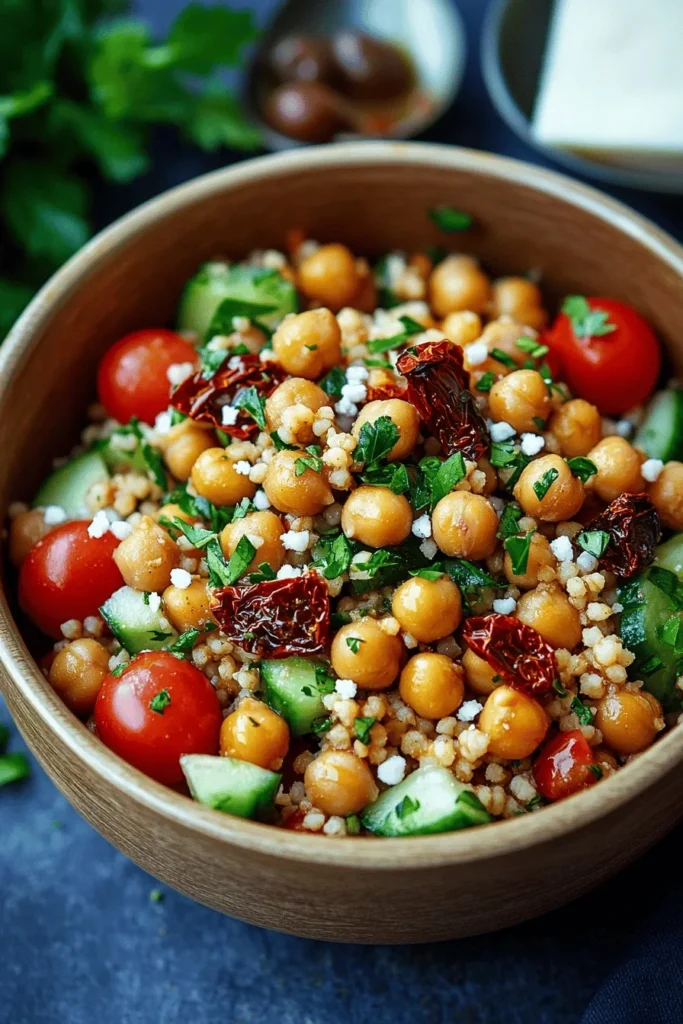 Couscous-Salat mit Kichererbsen – schnell, gesund 2 Couscous-Salat mit Kichererbsen