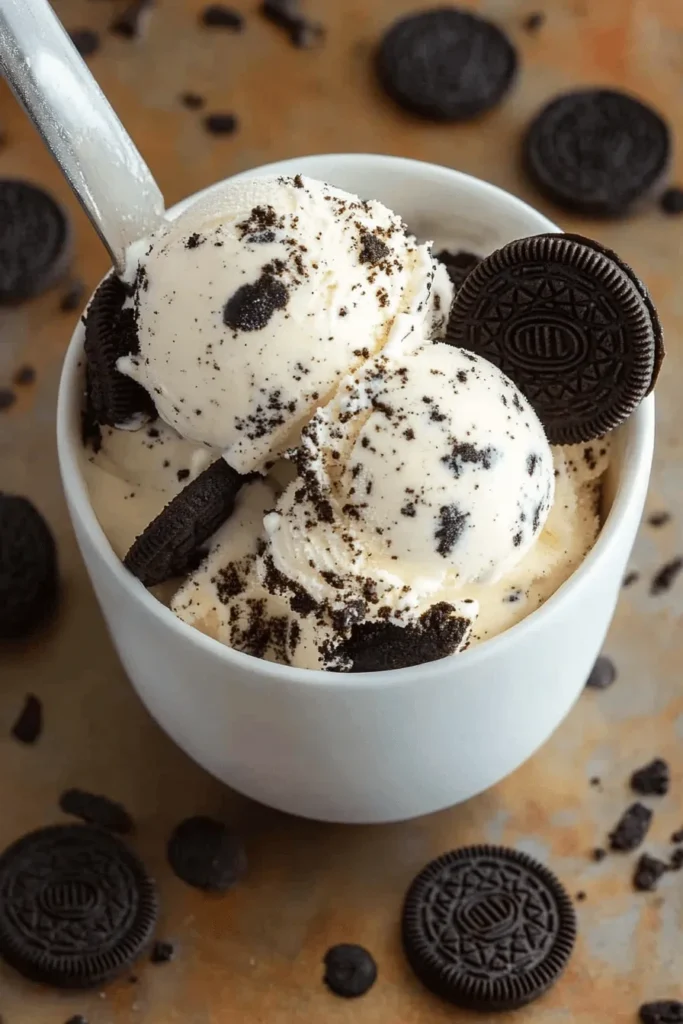 Oreo-Eis ohne Eismaschine – Cremig & in 10 Min 3 OREO EIS SELBER MACHEN AUS NUR 3 ZUTATEN