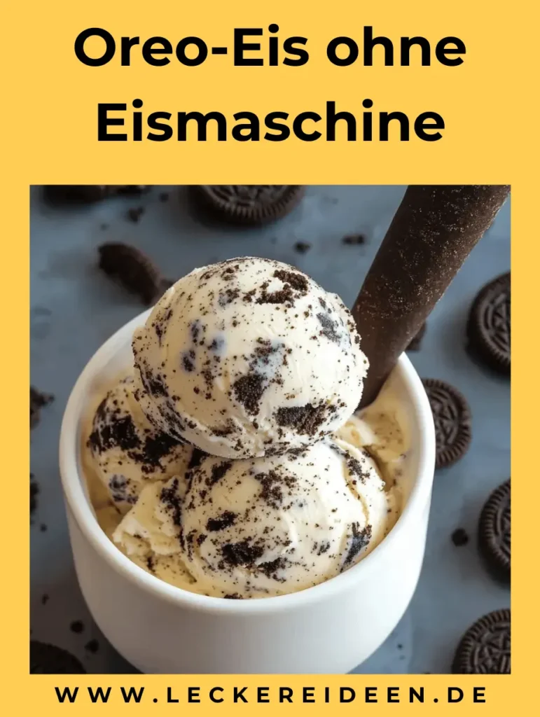 Oreo-Eis ohne Eismaschine – Cremig & in 10 Min 4 Oreo-Eis