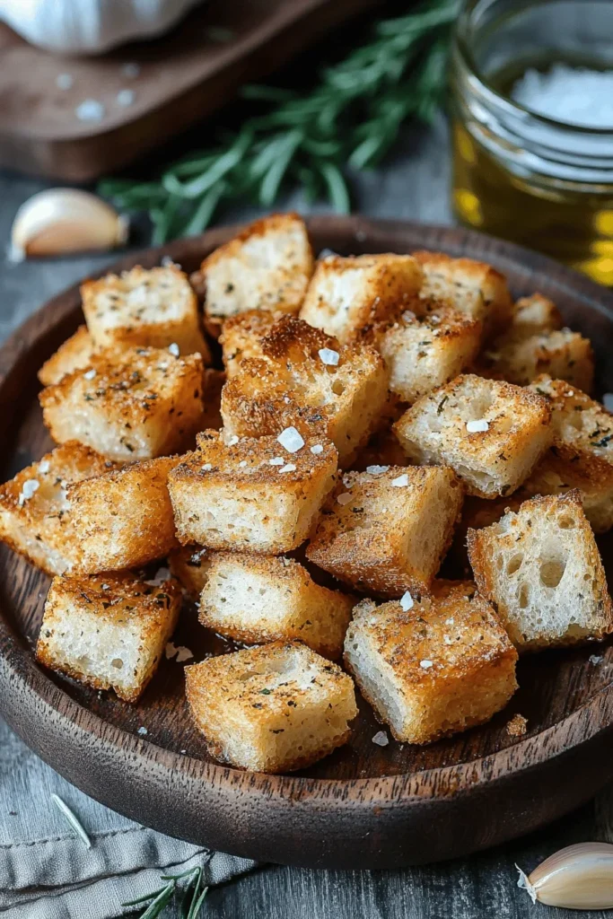 Knusprige Croûtons aus der Heißluftfritteuse – in nur 10 Minuten! 2 CROÛTONS AUS DER HEISSLUFTFRITTEUSE: KNUSPRIGER GEHT’S NICHT!