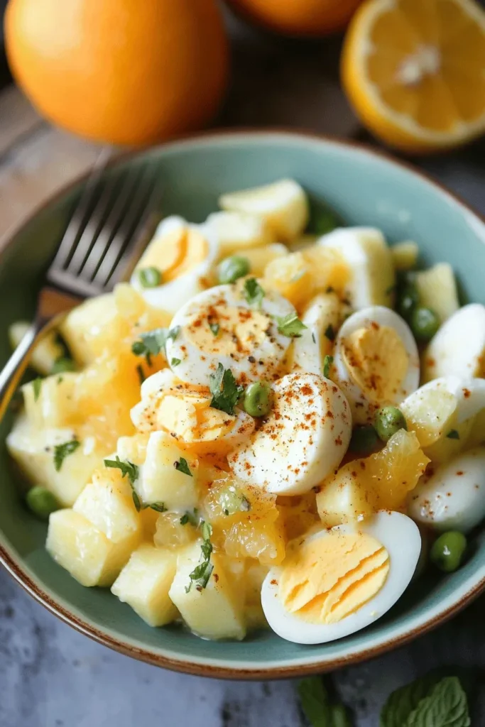 Fruchtiger Eiersalat mit Joghurt und Curry – Schnell 1 EIERSALAT MIT JOGHURT UND CURRY