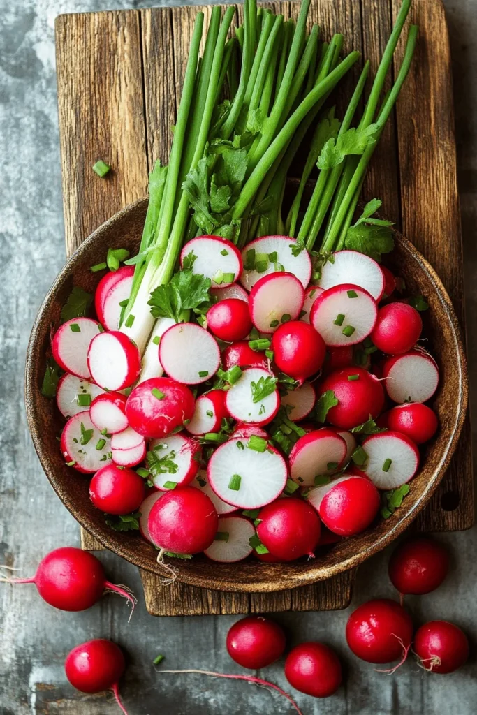 Einfacher Radieschensalat mit Sahne-Dressing 2 EINFAHER RADIESCHENSALAT
