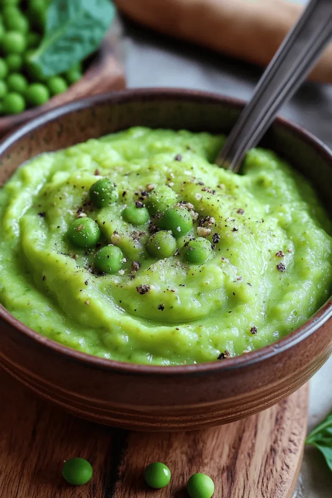 Cremiges Erbsenpüree in 15 Minuten 1 ERBSENPÜREE – CREMIG, LECKER UND SCHNELL GEMACHT!