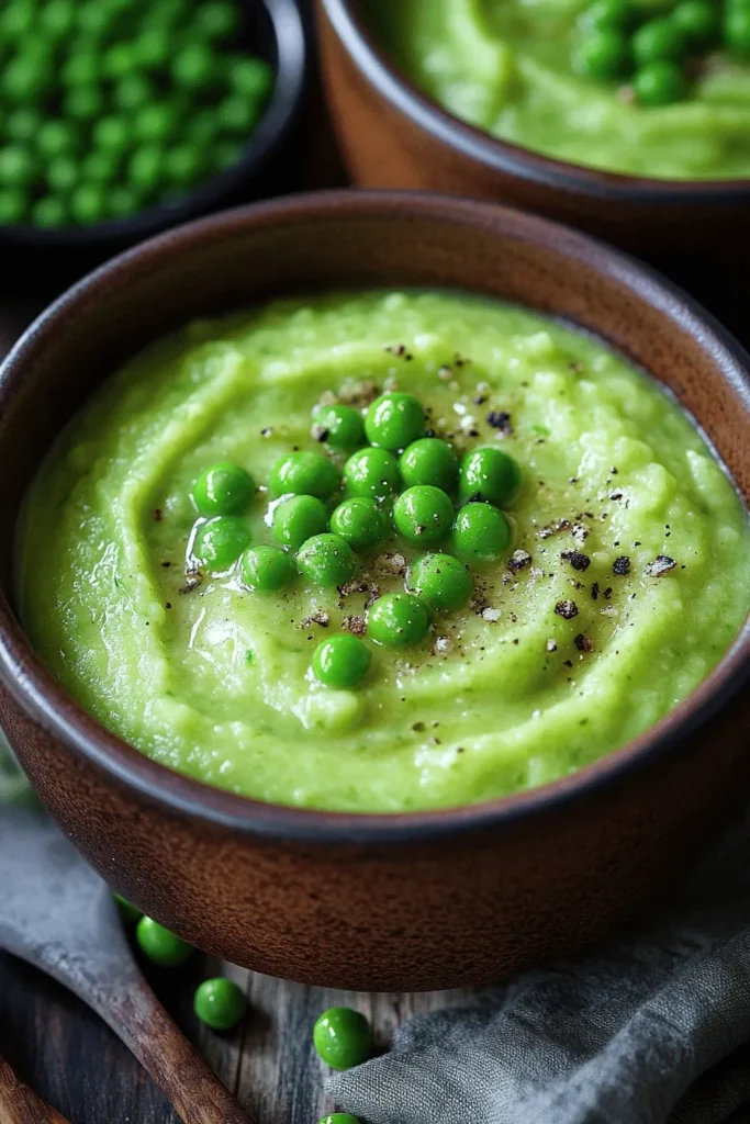 Cremiges Erbsenpüree in 15 Minuten 2 ERBSENPÜREE – CREMIG, LECKER UND SCHNELL GEMACHT!