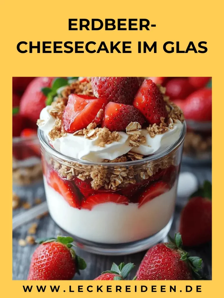 ERDBEER-CHEESECAKE IM GLAS 4 ERDBEER-CHEESECAKE IM GLAS