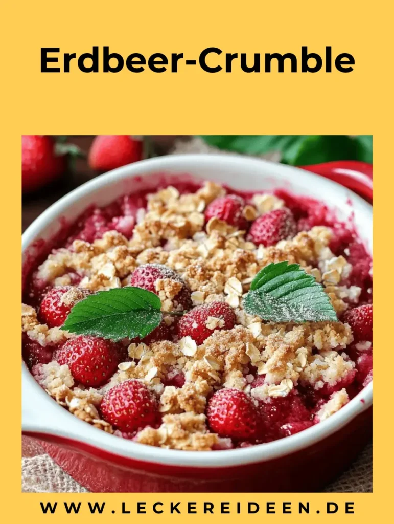 Erdbeer-Crumble, so einfach und so lecker! 4 Erdbeer-Crumble