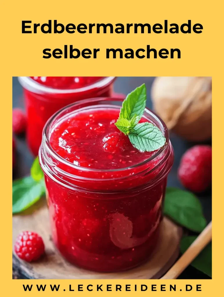 Erdbeermarmelade selber machen – einfach 4 Erdbeermarmelade