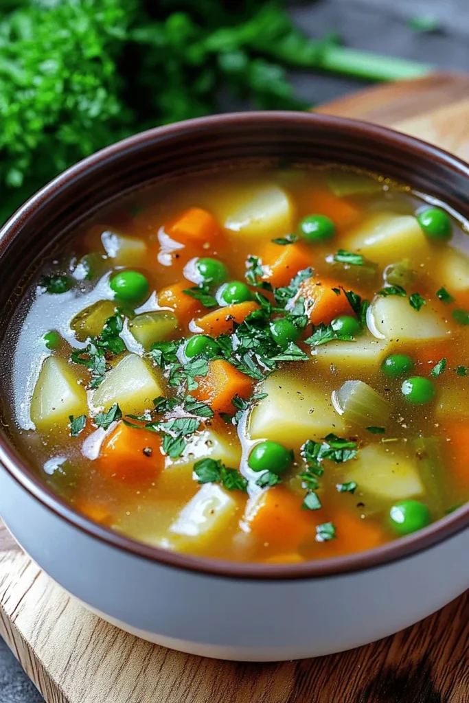 Omas Frühlingssuppe mit Kartoffeln – Leicht, frisch & einfach 1 FRÜHLINGSSUPPE MIT KARTOFFELN NACH OMAS REZEPT