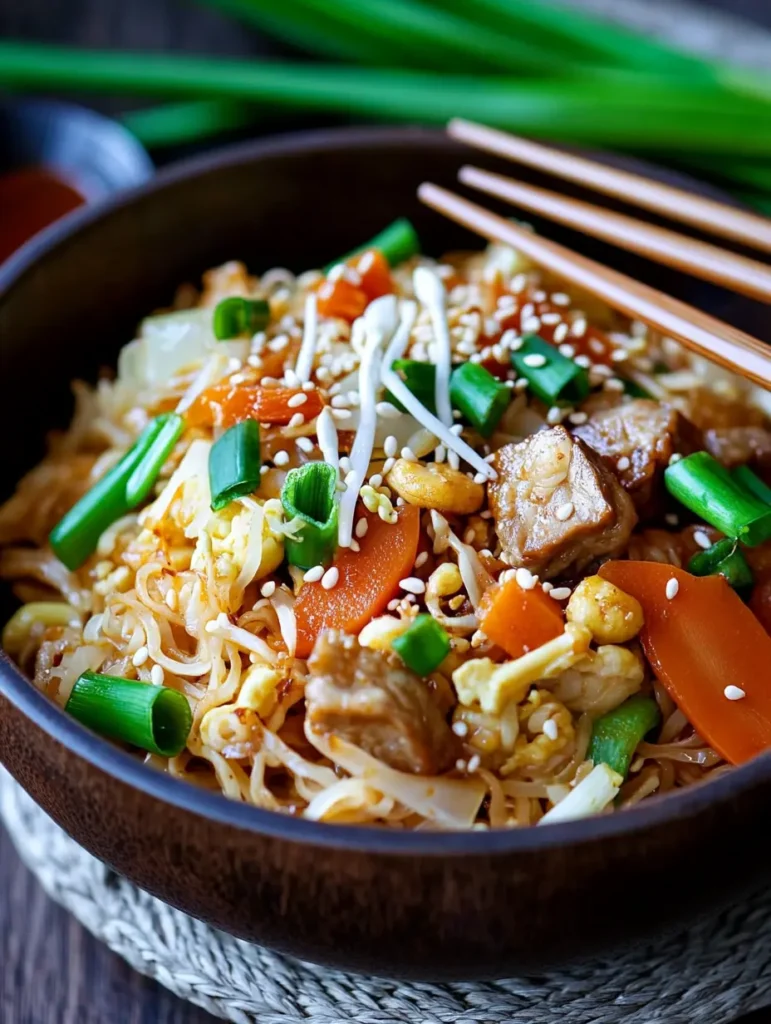 Gebratene Nudeln mit Hähnchen & Ei – wie vom Asia-Imbiss! 3 GEBRATENE NUDELN