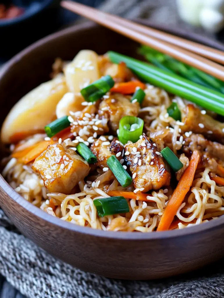 Gebratene Nudeln mit Hähnchen & Ei – wie vom Asia-Imbiss! 1 GEBRATENE NUDELN