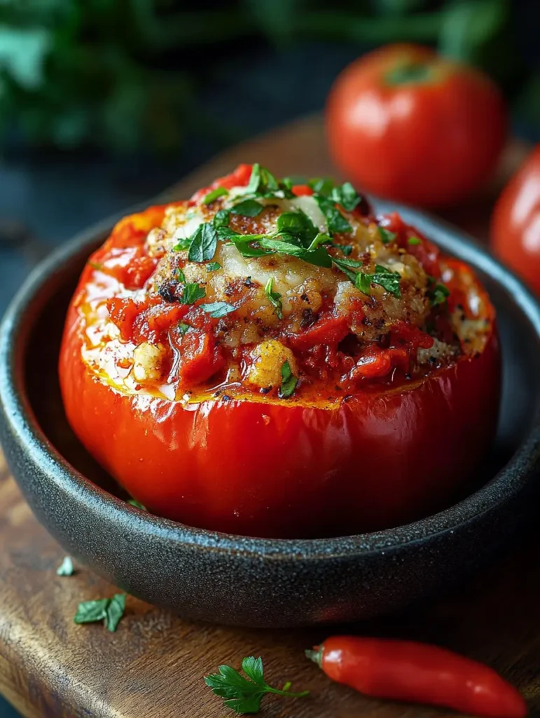 Gefüllte Paprika aus der Heißluftfritteuse 2 Gefüllte Paprika