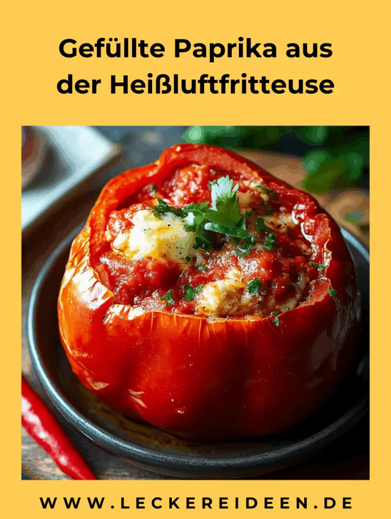 Gefüllte Paprika aus der Heißluftfritteuse 4 Gefüllte Paprika