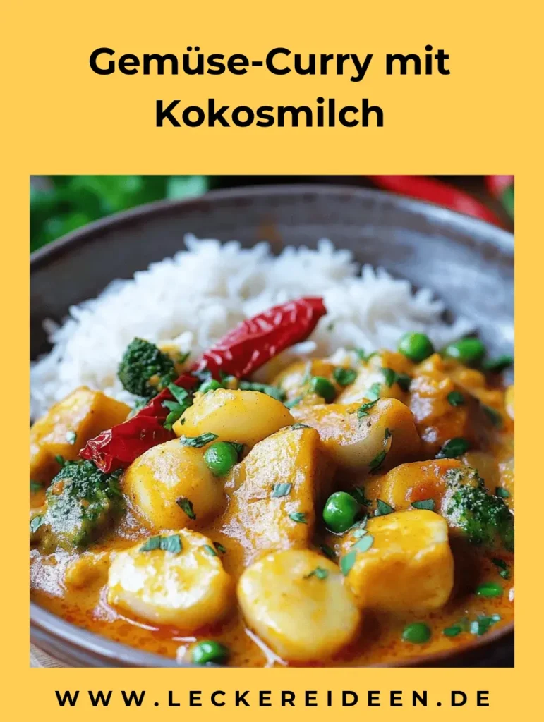 Gemüse-Curry mit Kokosmilch – Cremig, schnell 4 Gemüse-Curry mit Kokosmilch