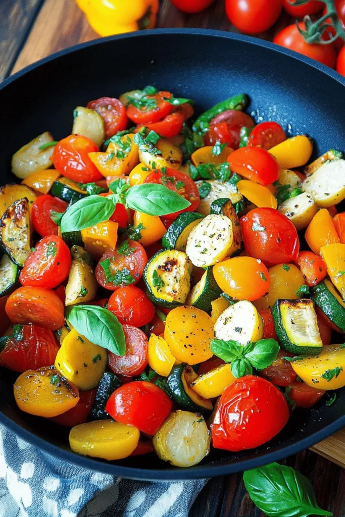 Gemüsepfanne – einfach und vegetarisch 2 Gemüsepfanne – einfach und vegetarisch