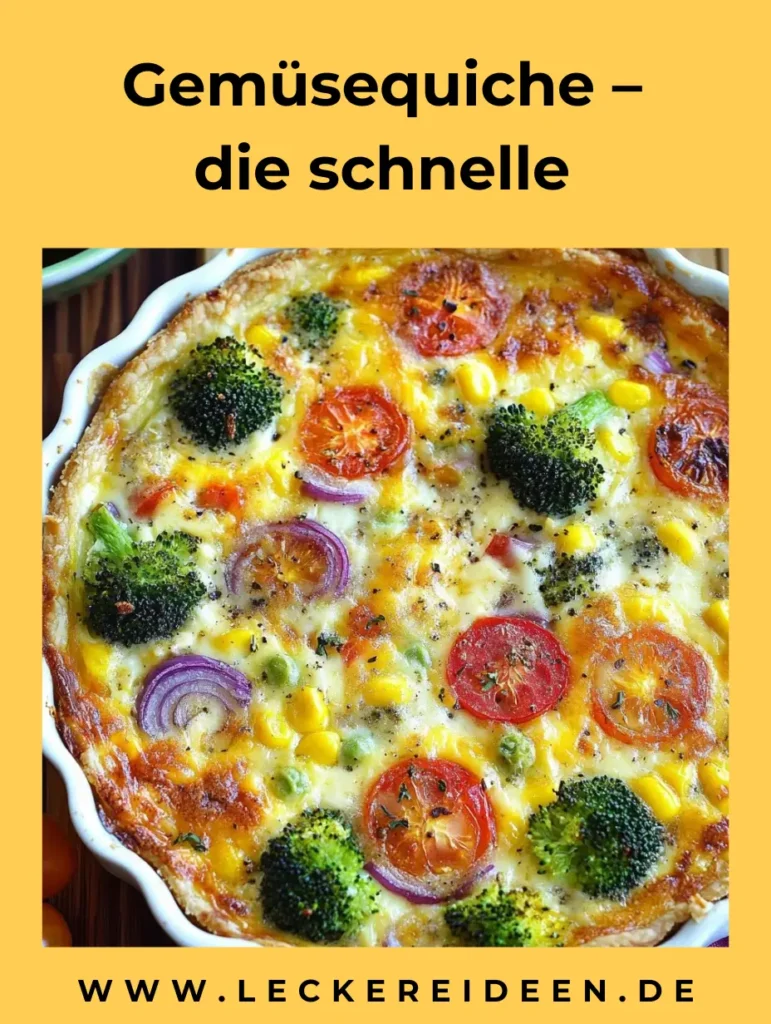 Gemüsequiche – die schnelle, vegetarische Quiche 4 Gemuesequiche Leckere Ideen
