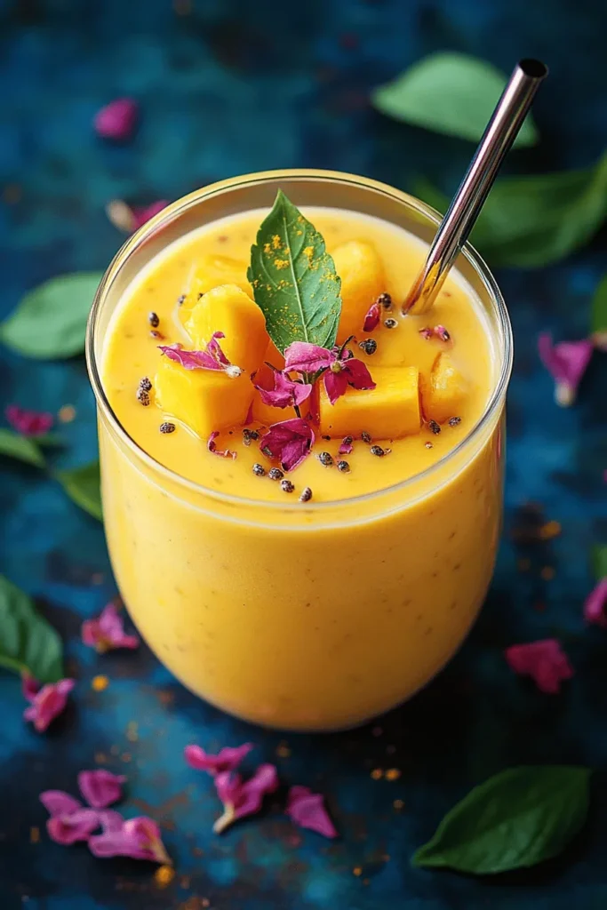 Indischer Mango-Lassi mit nur 4 Zutaten – Fruchtig 3 INDISCHER MANGO-LASSI MIT 4 ZUTATEN
