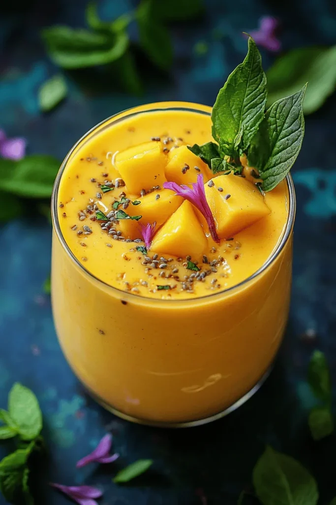Indischer Mango-Lassi mit nur 4 Zutaten – Fruchtig 2 INDISCHER MANGO-LASSI MIT 4 ZUTATEN
