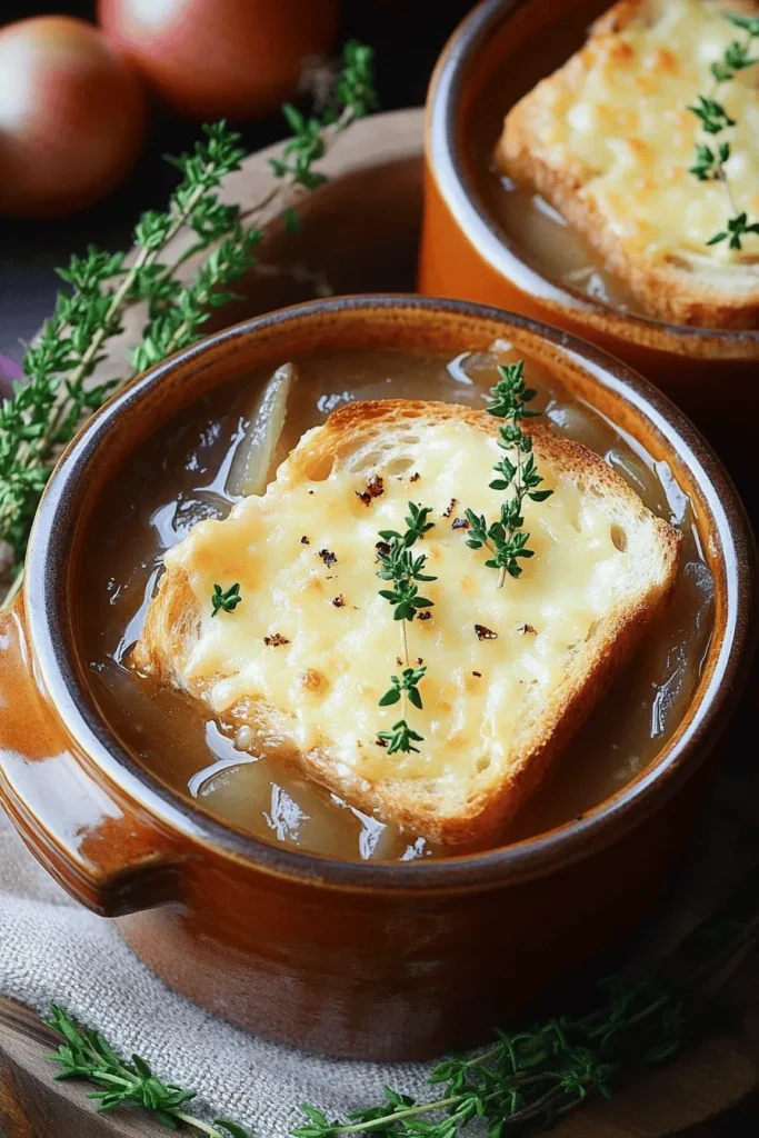 Zwiebelsuppe nach französischer Art – klassisch & herzhaft 2 ZWIEBELSUPPE NACH FRANZÖSISCHER ART