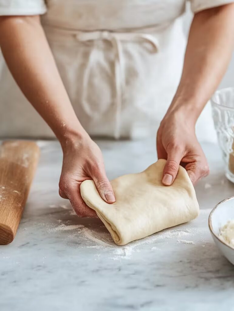 Quarktaschen Rezept – Wie vom Bäcker, einfach selbstgemacht 3 Folding Puff Pastry Dough 1 Leckere Ideen