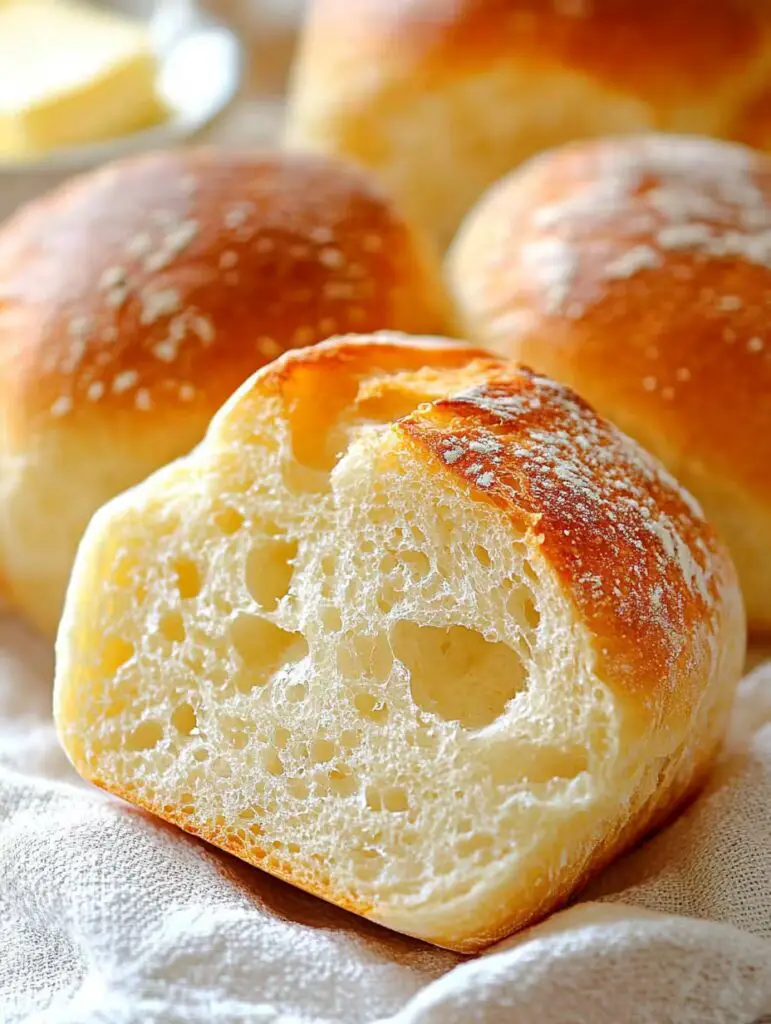Schnelle Frühstücksbrötchen: Frisch gebacken in 15 Minuten 2 Perfect Bread Roll Texture Leckere Ideen