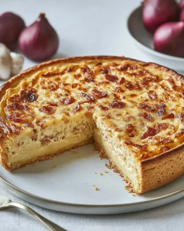 Cremige Schmand-Zwiebel-Füllung mit knusprigem Speck