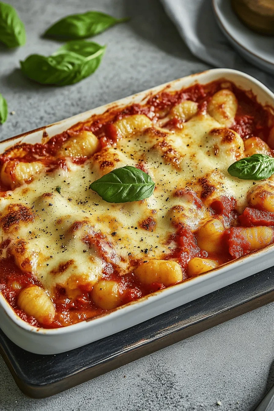 Gnocchi-Auflauf – Einfache Rezeptidee mit Tomaten &amp; Mozzarella