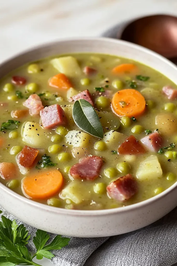 Omas klassische Erbsensuppe – Herzhaft, wärmend &amp; einfach köstlich