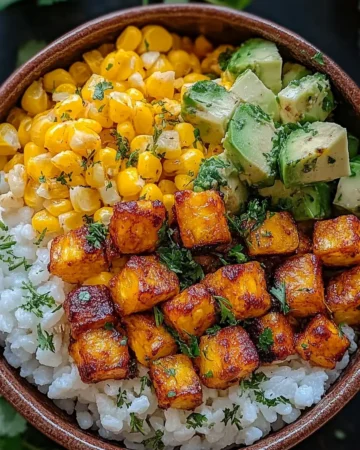 Mexikanische Street Corn Hähnchen Bowl