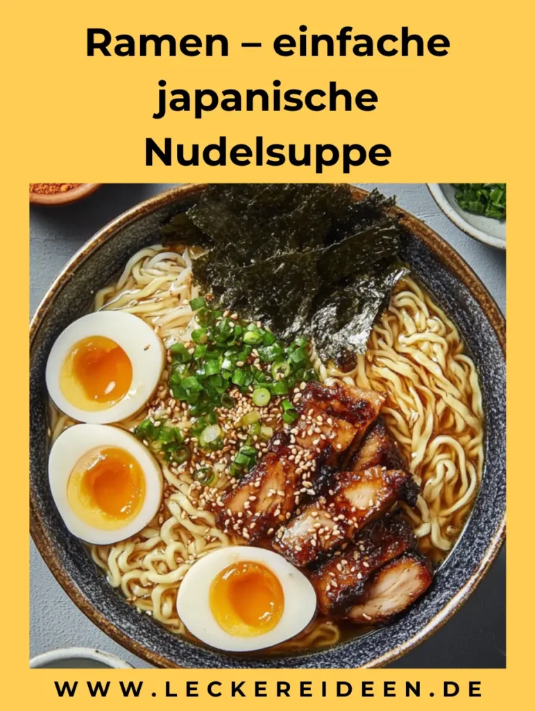 Ramen – einfache japanische Nudelsuppe