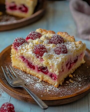 Saftiger Streuselkuchen mit Kirschen