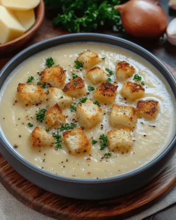Cremige Knoblauchsuppe
