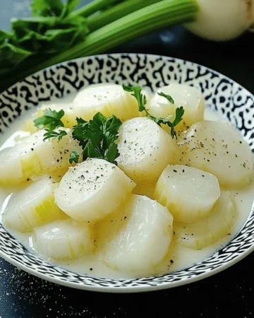 Kohlrabigemüse mit heller Sauce
