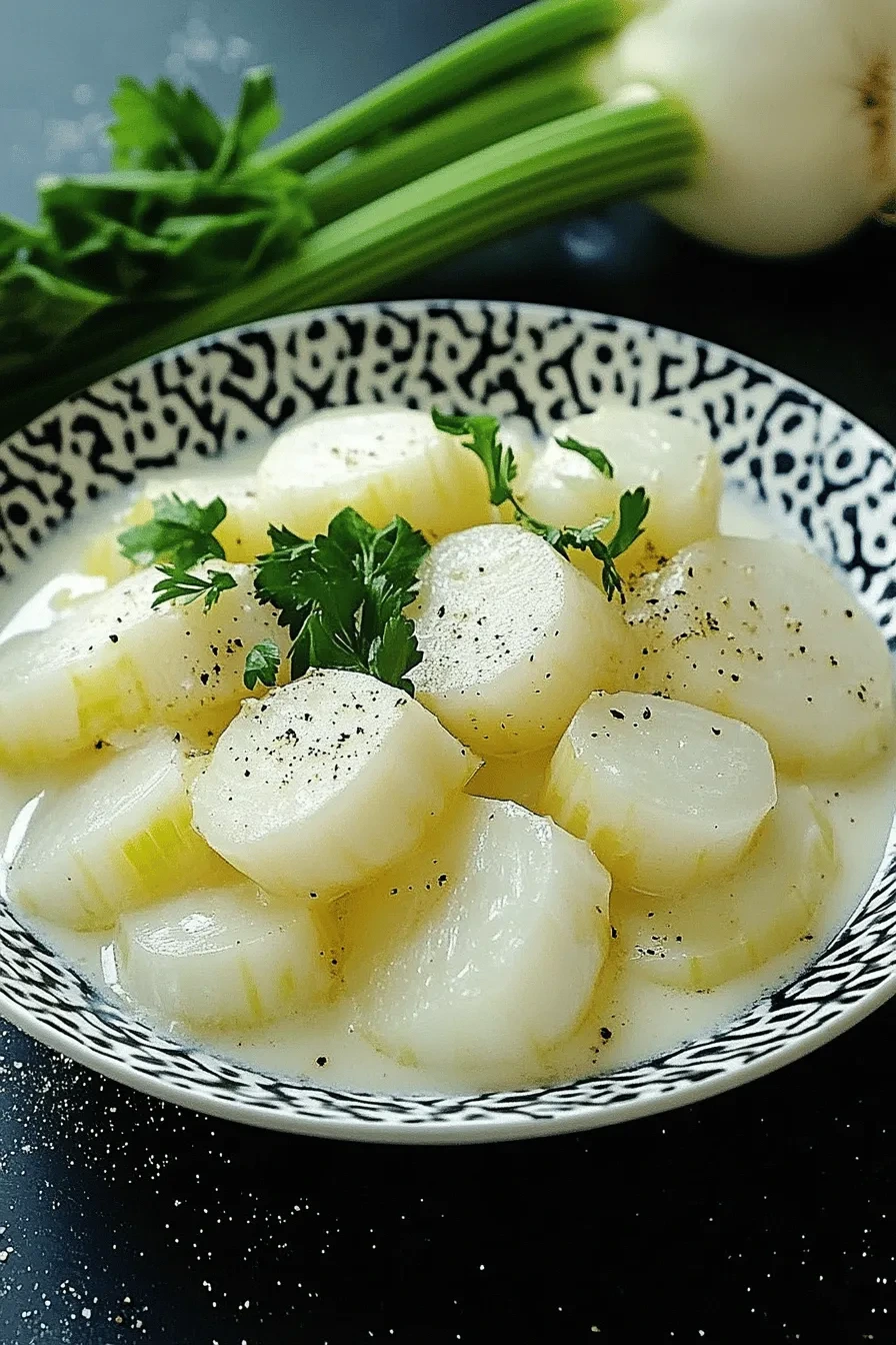 Kohlrabigemüse mit Heller Sauce – Einfach, Cremig & Köstlich 4 Kohlrabigemüse mit heller Sauce