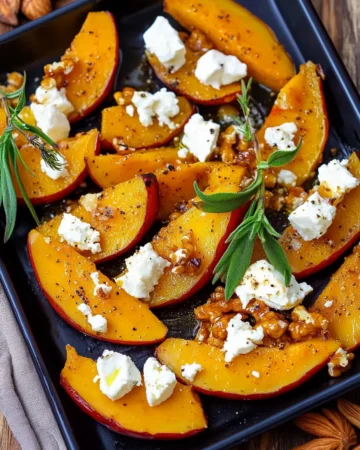 Ofenkürbis mit Feta pin