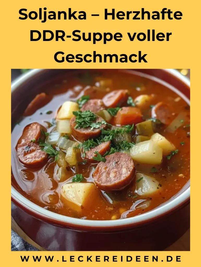 Soljanka – Herzhafte DDR-Suppe voller Geschmack &amp; Erinnerung