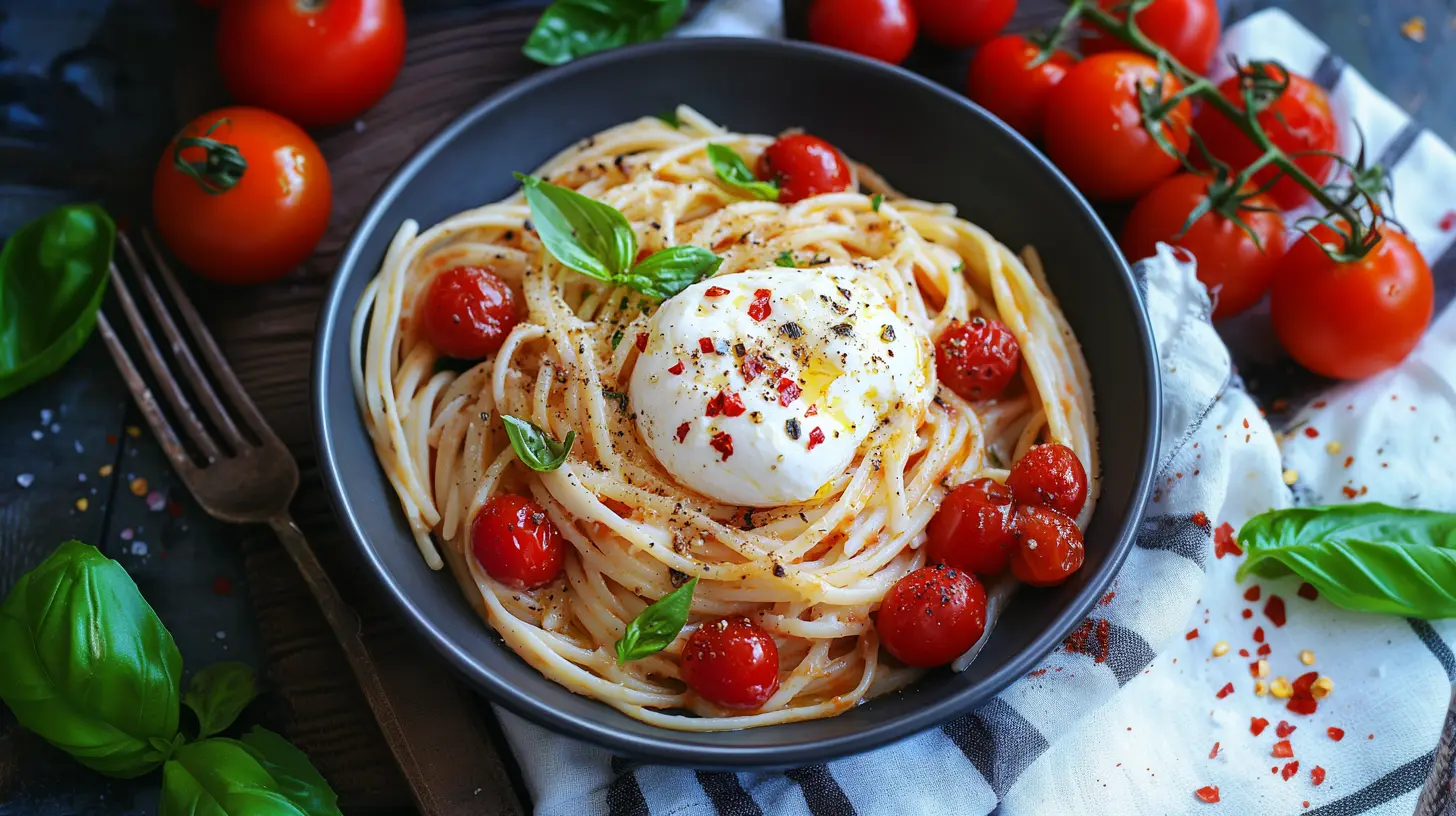BURRATA-PASTA ZUM VERLIEBEN: CREMIG, SCHNELL UND EINFACH 5 BURRATA-PASTA