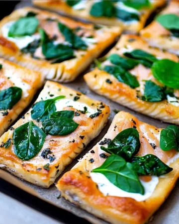 Blätterteig mit Lachs