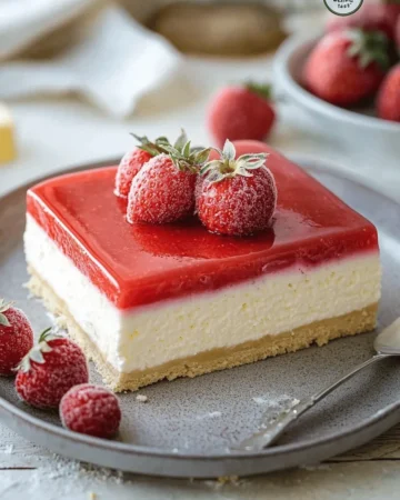 Einfache Erdbeer Panna Cotta Torte ohne Backen