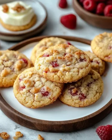 Erdbeer-Cookies mit Streuseln